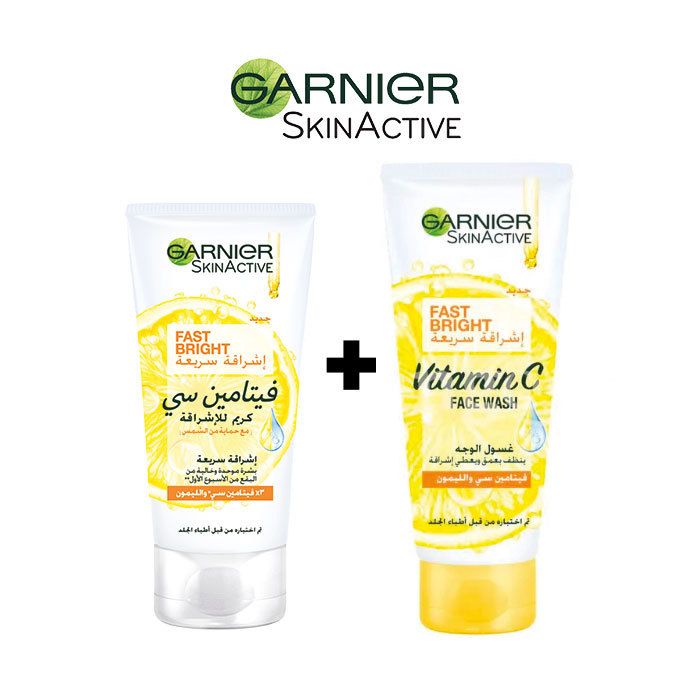 Routine Fast Bright - Gel Nettoyant 100 ml & Crème Jour 50 ml