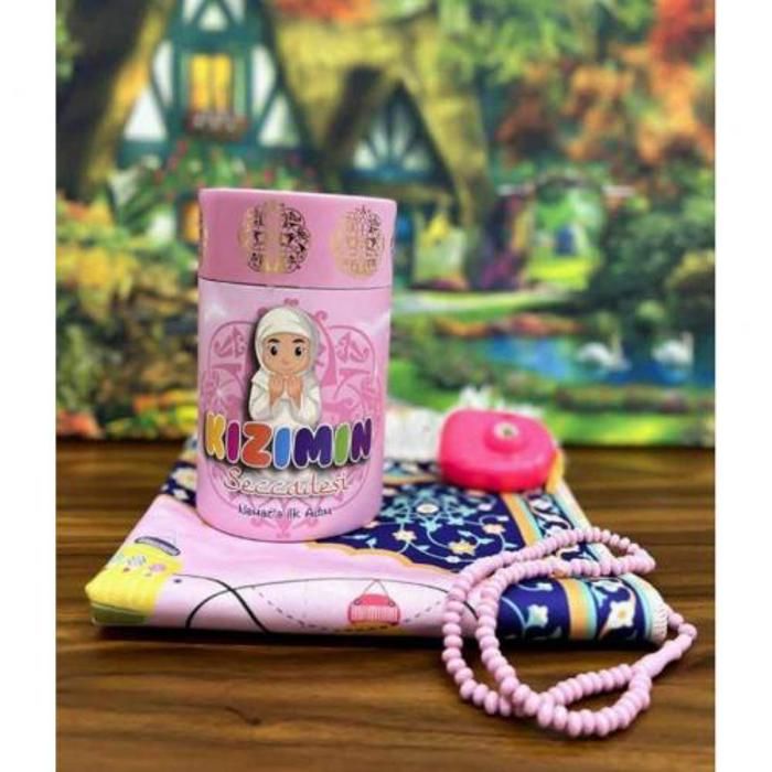 Tapis de prière enfants  95cm*48cm +Tasbeeh numérique et appareil photo tirelire boîte cylindrique