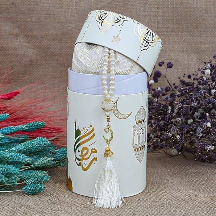 Coffret Tapis de prière  70cm*110cm, coffret cadeau Tasbeeh Ramadan