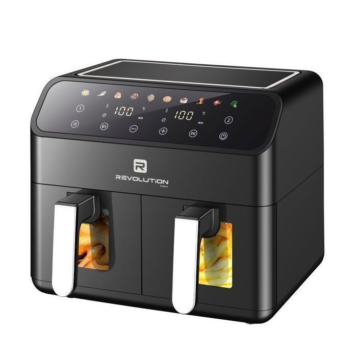 REVOLUTION - Air Fryer Digital 8L - Double Case -  2000W - 220-240V - R-AF03
