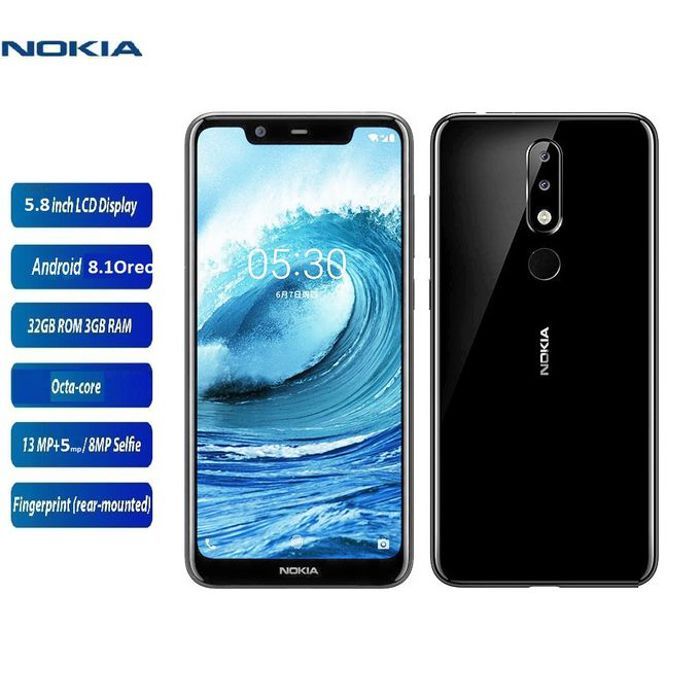 Nokia 5.1 Plus Telephone 5.8"HD 4G+ 32Gb Ram 3Go-Double SIM 3060mAh-13MP