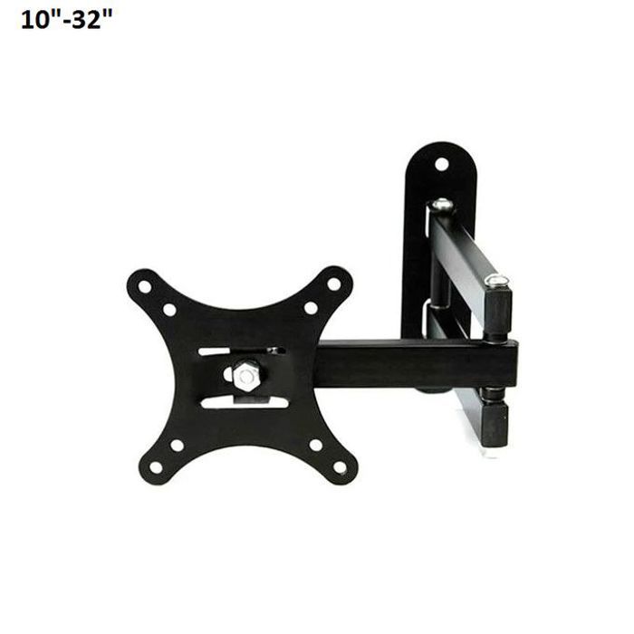 Support Mural TV Pivotant et Inclinable – Pour Écrans 10" à 32" (LED, LCD, Plasma) – Bras Articulé Ultra Robuste