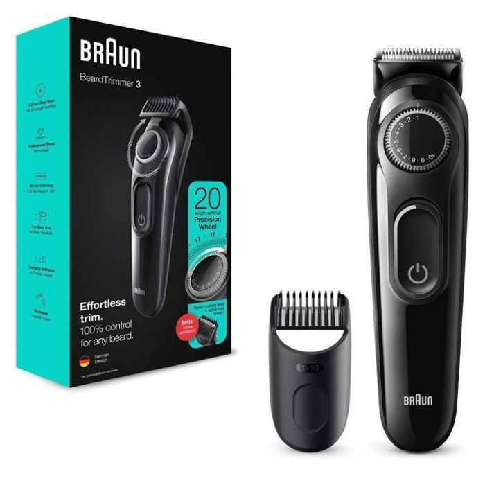 Tondeuse barbe et cheveux pour homme rechargeable BT3324 BeardTrimmer3