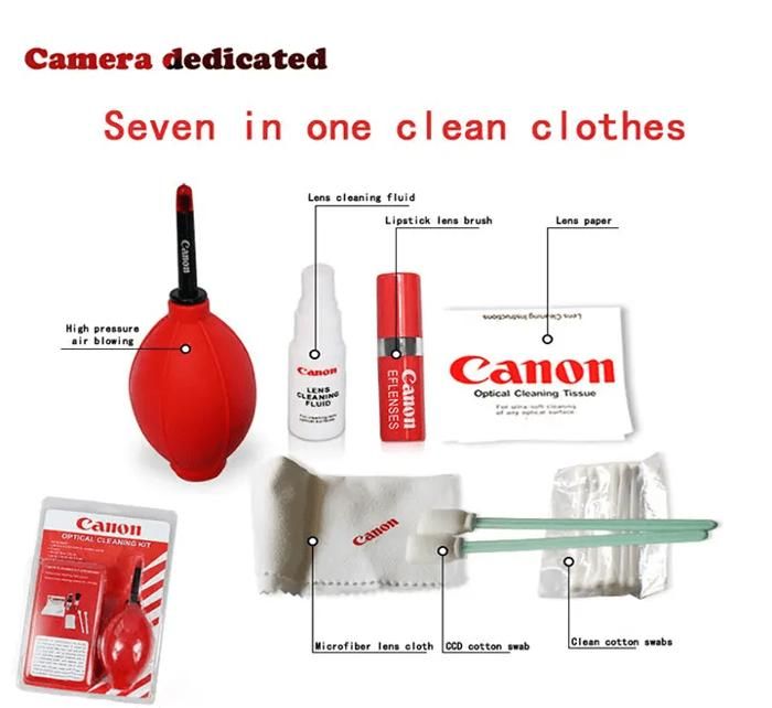 Kit professionnel 7en1 outils de nettoyage pour appareils photo reflex numérique