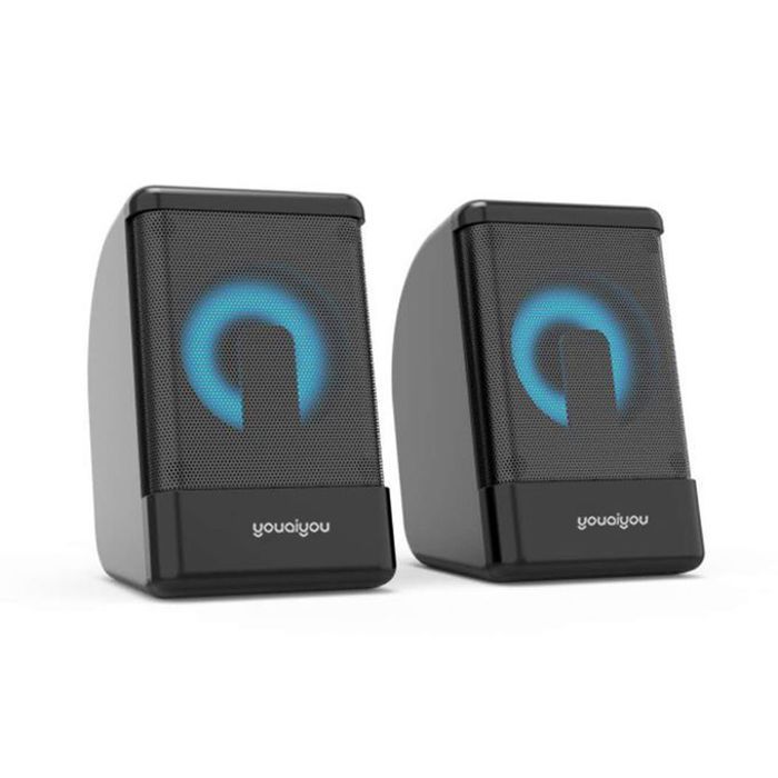 youaiyou Haut Parleurs G200 Stereo Speakers multimédia Pc 3W * 2 -Jack -Usb