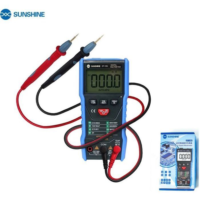 Sunshine DT-19N multimetre metrix numérique intelligent AC/DC réparation de résistance