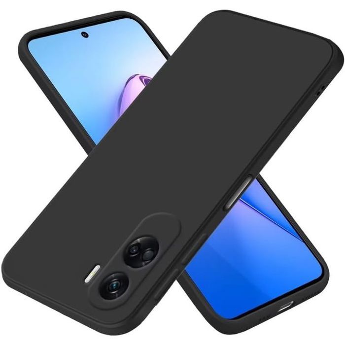 Pochette Silicone liquid pour Honor 90 lite- noir