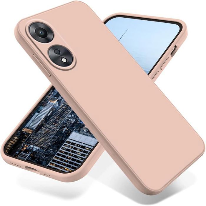 Pochette Silicone pour oppo A78 4G : rose