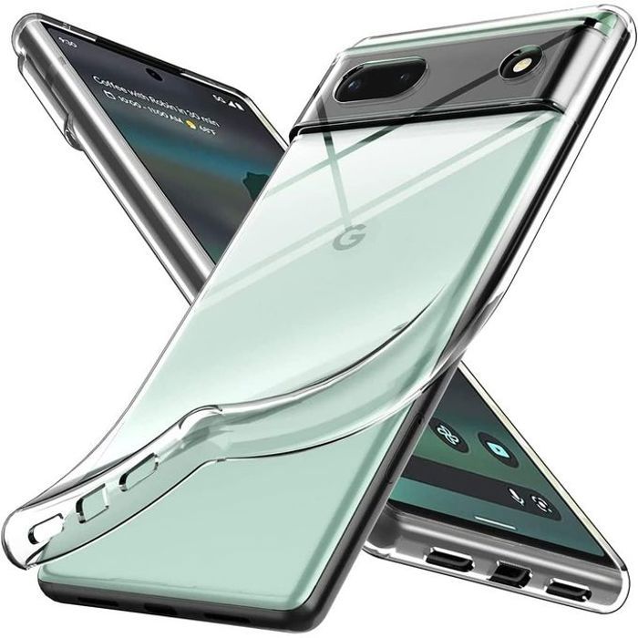 Pochette Silicone liquid pour google pixel 6a - transparent
