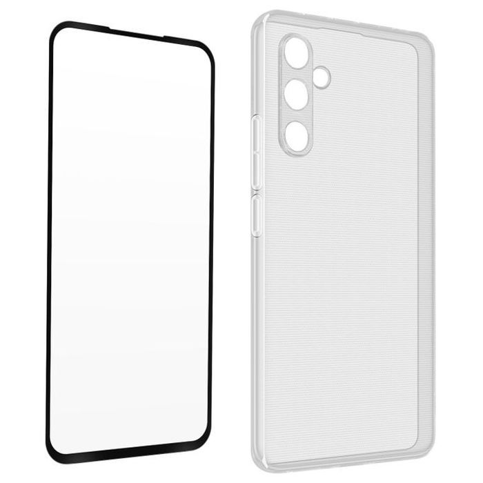 Coque pour Samsung A54 5G Silicone Liquide Protection -trasparent + Incassable Samsung A54 5G