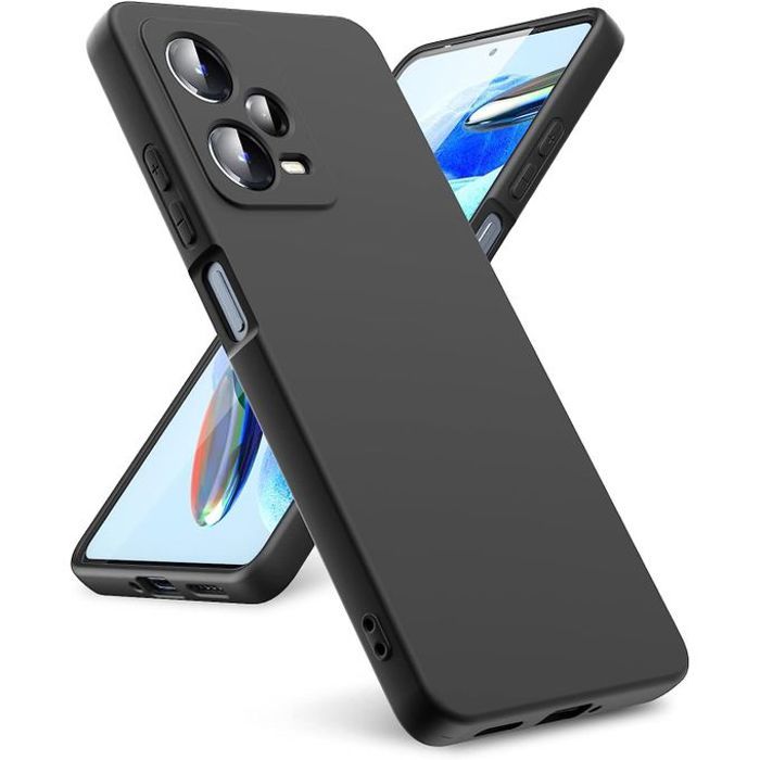 Pochette Silicone pour Xiaomi Redmi Note 12 pro 5G :noir