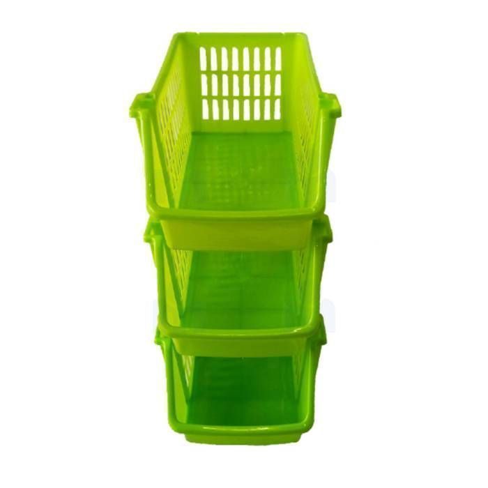 Etagere Multi Usage Pm 3 Compartiments - Plastique - Couleur Aléatoire