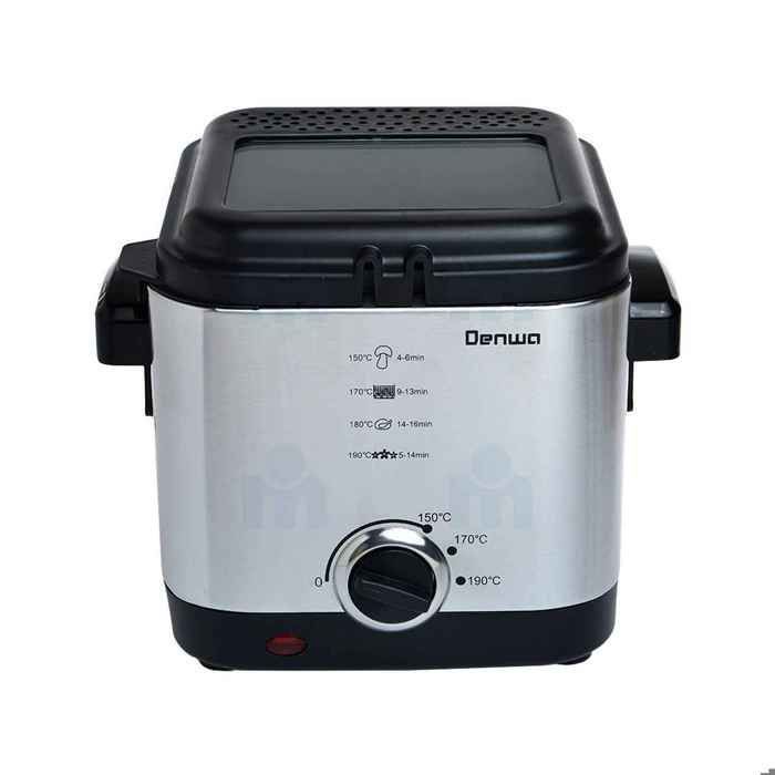 Denwa - Mini Friteuse Compacte DF-241 – 1,5L – 900 W – Idéale Petits Espaces & Duos 