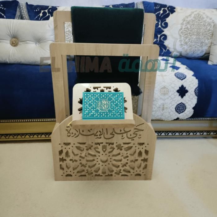 Support de Coran et tapis de prière Stand de prière et Coran