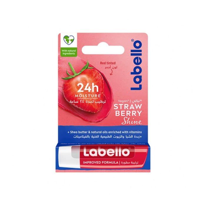 Baume à Lèvres - Labello - Fruity Shine Fraise - Hydratant - FPS 10 - 4.8g