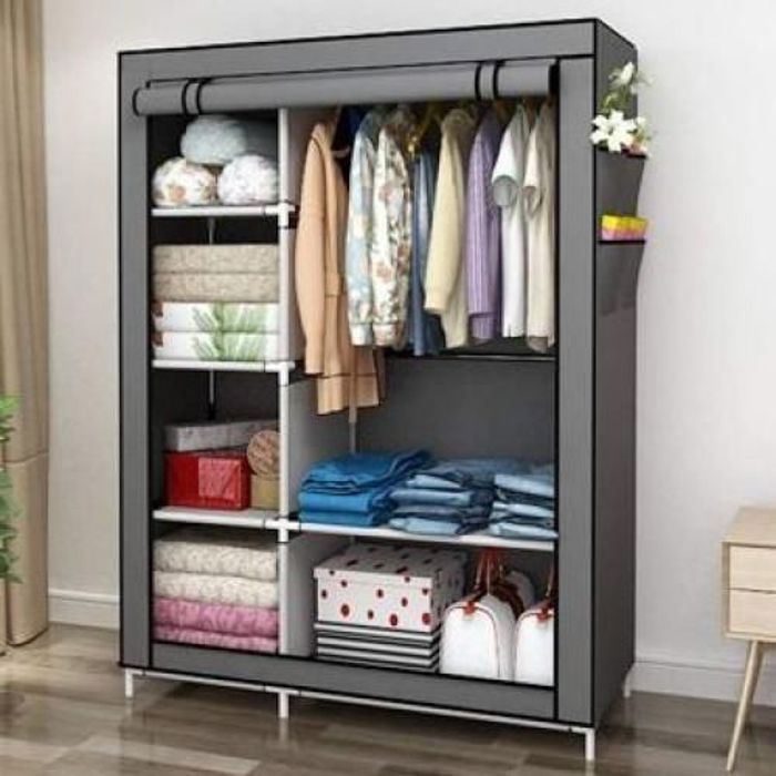 Armoire de Penderie en tissu Grande Taille Pour Rangement de Vêtements