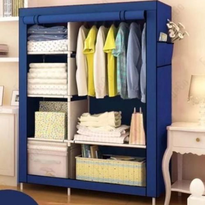 Armoire de Penderie en tissu Grande Taille Pour Rangement de Vêtements