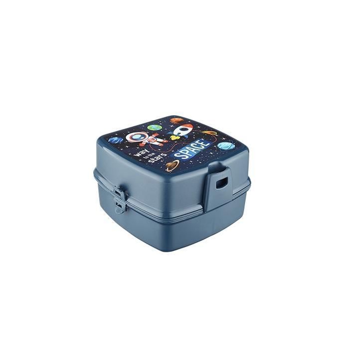 Boite à repas motif+compart CT Bleu