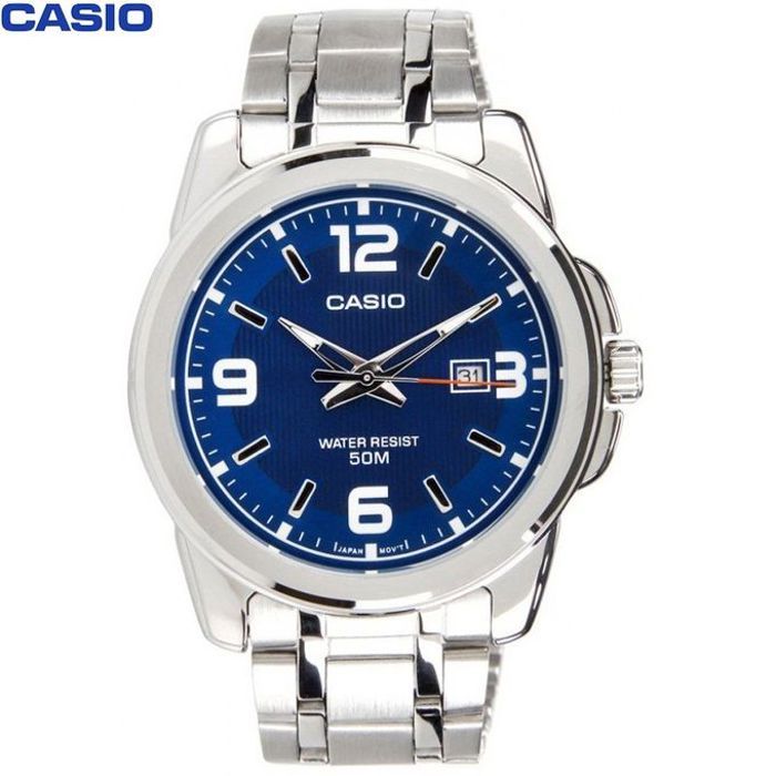 Casio Montre Homme Analog clasique Metal Blue MTP-1314D-2AVDF en acier inoxydable