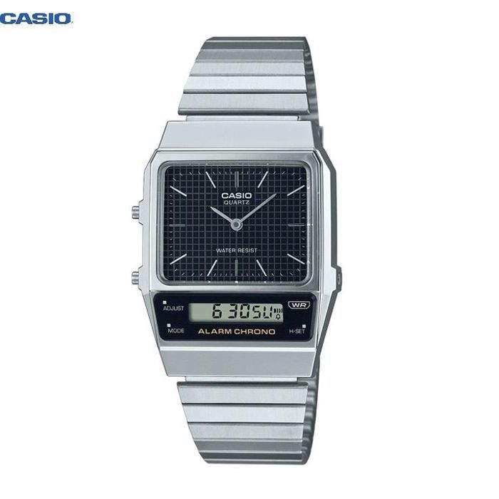 Casio montre electronique avec bracelet métal pour hommes femmes-aq-800e-1adf