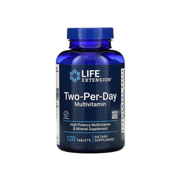 Life Extension Multivitamines et Minéraux Comprimés "Two-Per-Day" - 120 comprimés