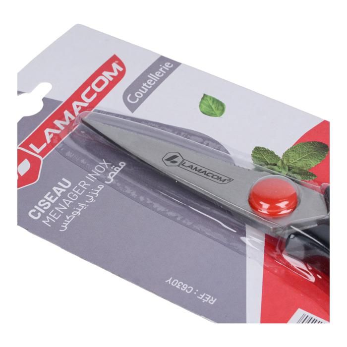 CISEAUX DE CUISINE MENAGE INOX LAMACOM