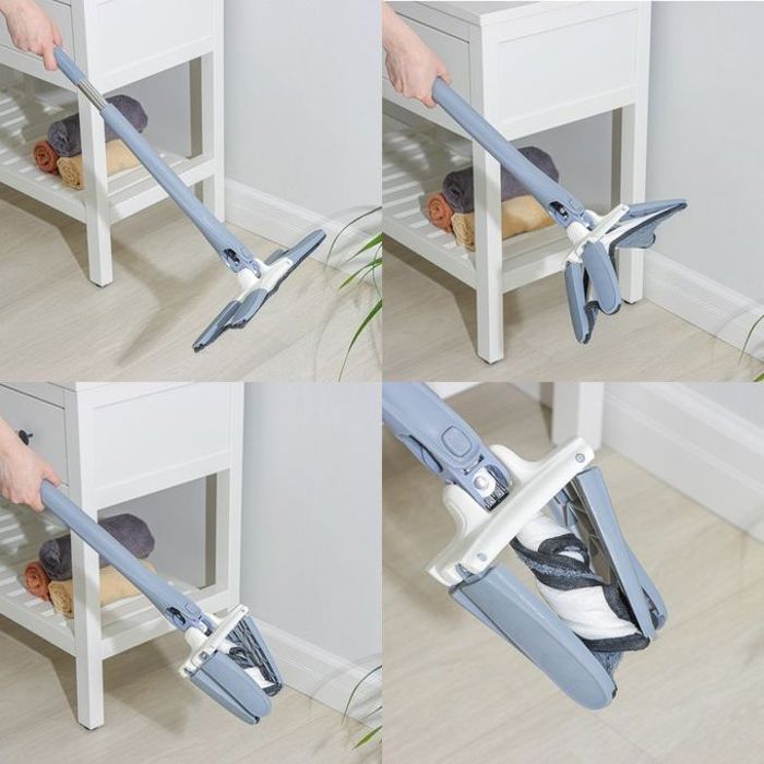 Balai serpillière plat en microfibre Mop rotative outil de nettoyage