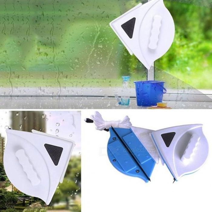 Nettoyeur d'essuie-glace Double face Brosse magnétique pour laver les vitres de vitres, outils de nettoyage des vitres
