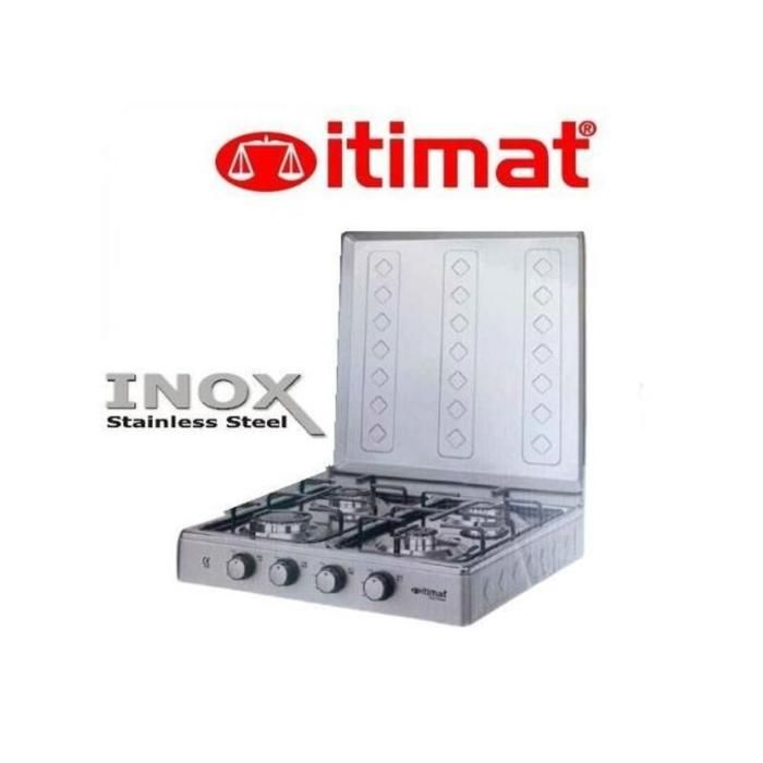 Plaque de cuisson 4 feux à gaz inox grey made un turkey