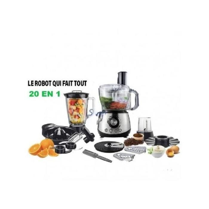 Robot de cuisine multifonction - 20 pcs en 1-1000W