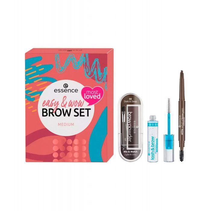 COFFRET EASY & WOW BROW SET MEDIUM ESSENCE