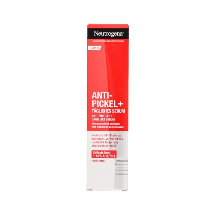 Sérum Anti-Boutons - Neutrogena - 30ml - AHA/BHA/PHA - Non-comédogène - Sans parfum