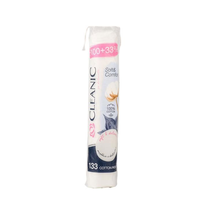 DISQUES COTON SOFT & CONFORT CLEANIC 100 + 33