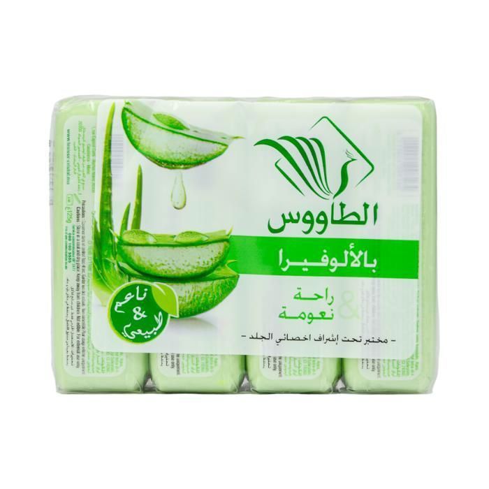 SAVON SOLIDE TAOUS 4*125G ALOE VERA