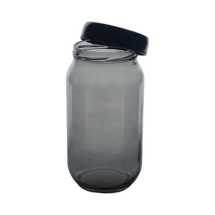 POT EN VERRE 1000CC NOIR C-00359