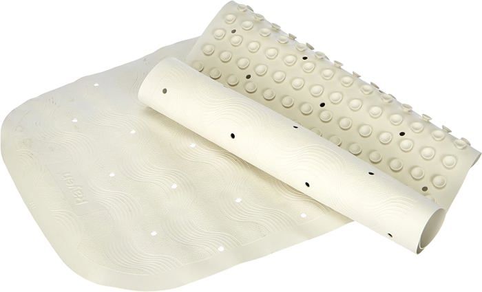 Tapis de douche à ventouses -en caoutchouc 37x90 cm
