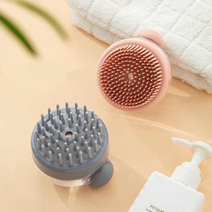Brosse de massage du cuir chevelu en silicone, shampooing, peigne de lavage des cheveux