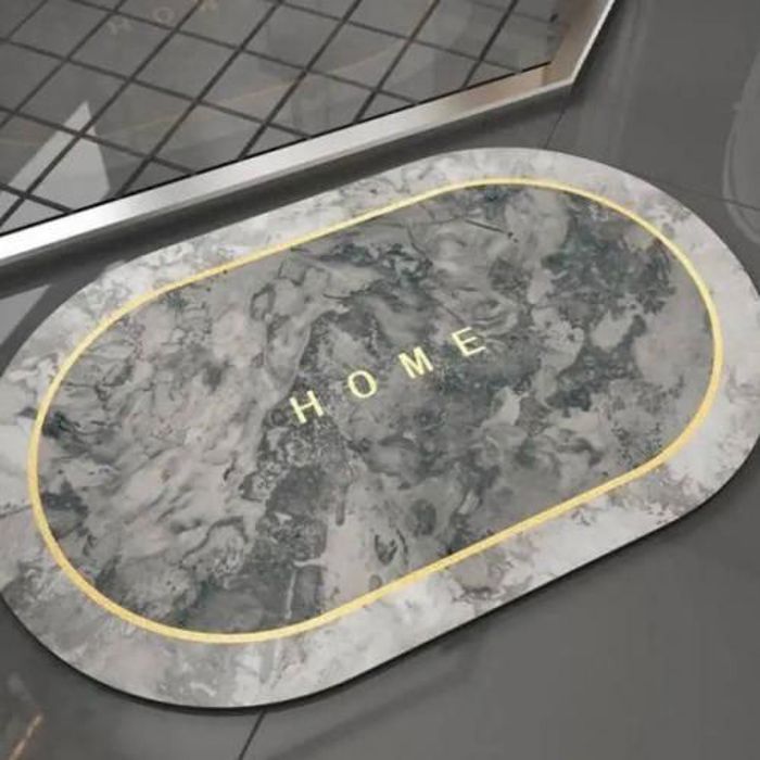Tapis de salle de bain Super absorbant antidérapant en Marbre