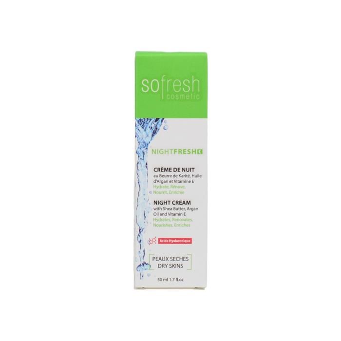 CREME NUIT PEAU SECHE VIT E 50 ML SOFRESH