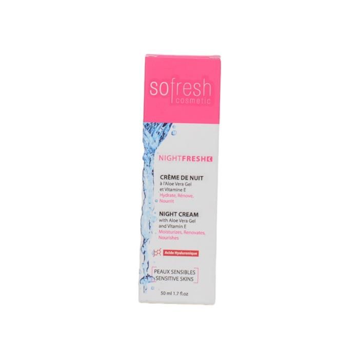 CREME NUIT PEAU SENSIBLE VIT E 50 MLSOFRESH
