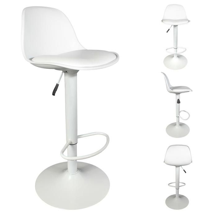 ISAK Tabouret de bar réglable – Blanc