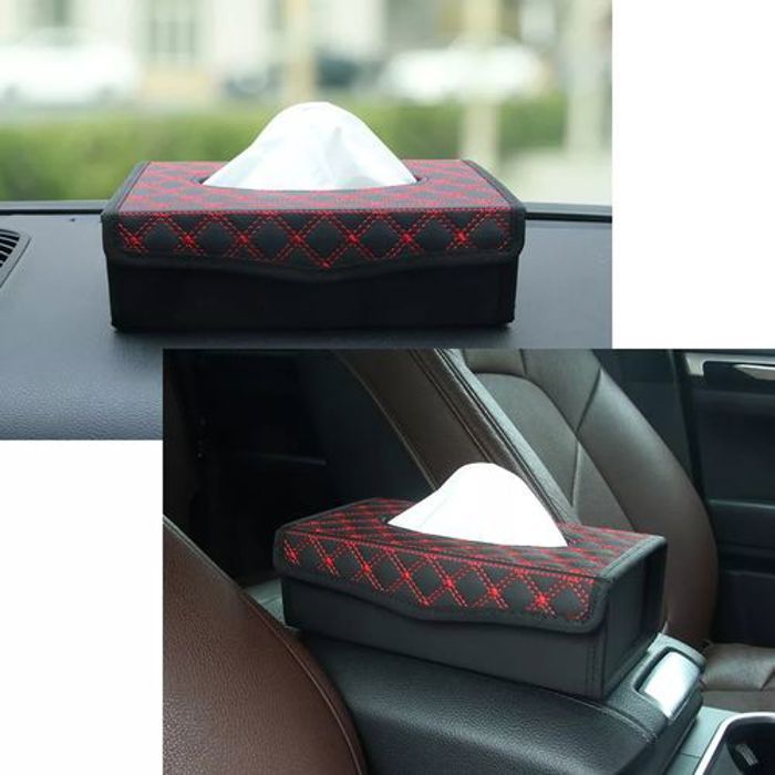 Boîtes à Mouchoirs en Cuir PU pour les voitures, ménage et espaces...