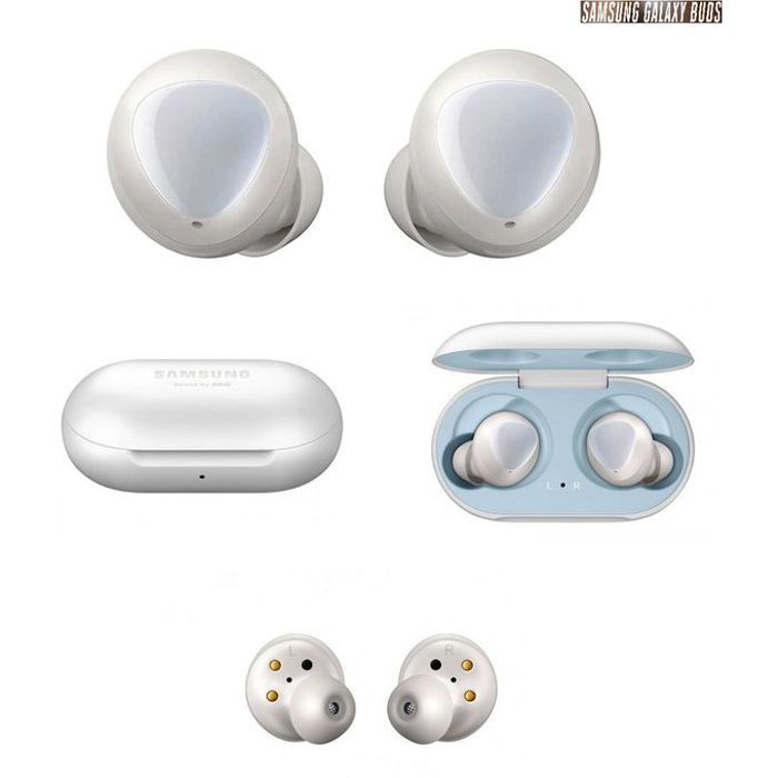 Samsung ecouteur Oreillette Twins Buds Bluetooth transmission audio fluide Son Premium SM-R170 -White