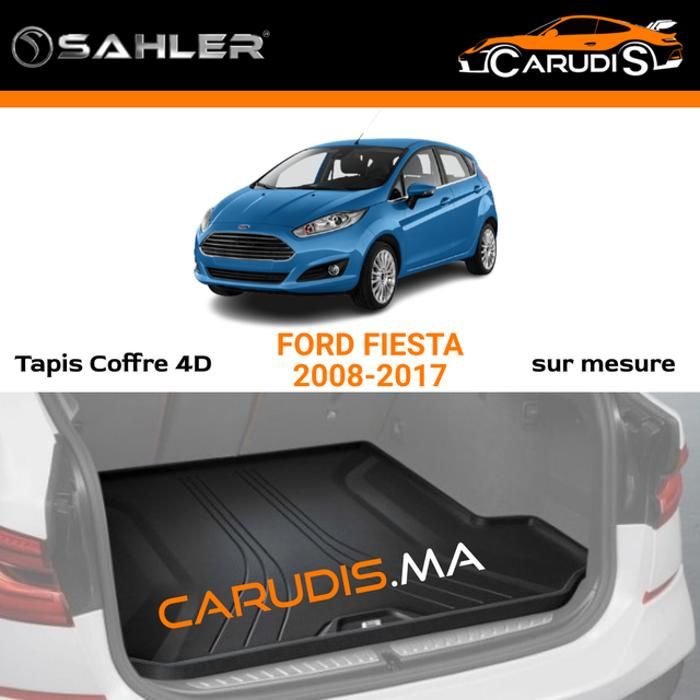 Tapis coffre 4D Ford Fiesta sur mesure sans odeur imperméable antidérapant