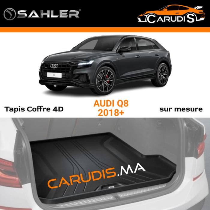 Tapis coffre 4D Audi Q8 sur mesure sans odeur imperméable antidérapant