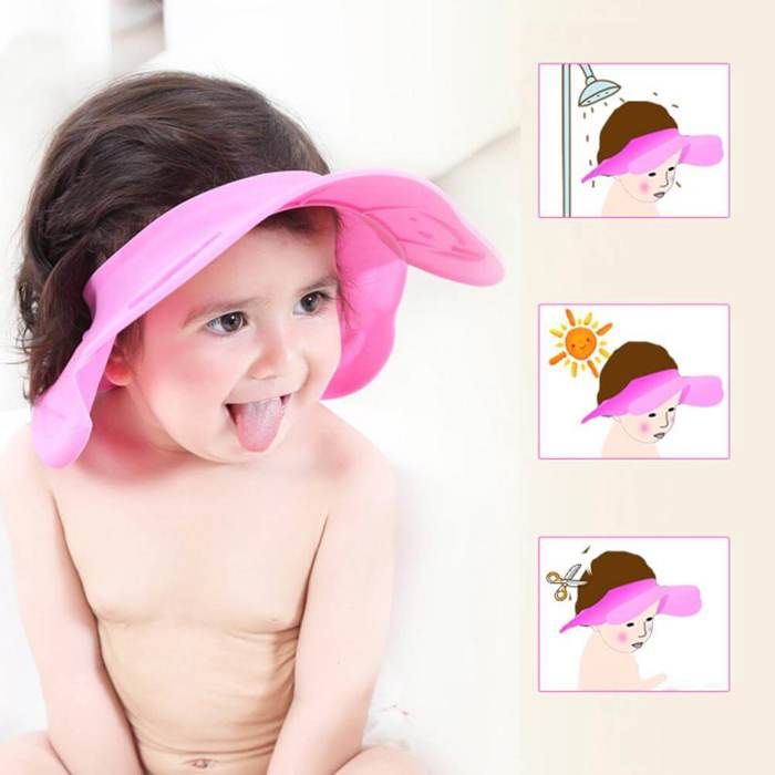 Chapeau réglable multifonction pour enfants bébé ( Douche,rasage,soleil...)