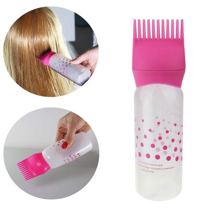 Bouteille de Shampoing Colorant pour Cheveux, Peigne à Huile, Brosse Applicateur, Outil de Coiffure