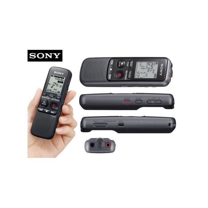 Sony Enregistreur vocal numérique mono CD-PX240-mp3,300 mW et 4 Go memoire