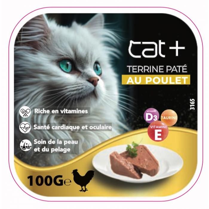 Cat+ Pâté au poulet, 100g