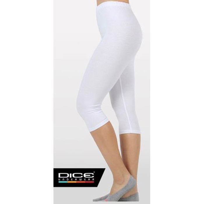 DICE Maroc - Legging en cotton Blanc pour femme